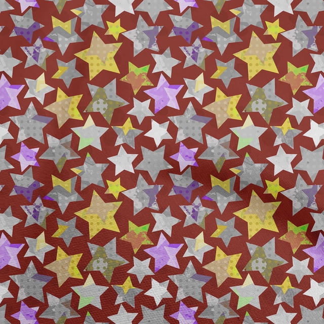 oneOone Cotton Poplin Maroon Fabric Galaxy Sewing Craft Projects Fabric Prints By Yard 42 Inch Wide
