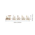 thumbnail image 2 of Homoyoyo 1 Set Wooden Train Toy 9.3X1.8X1 In Home Decoration Christmas Desktop Decor For Family, 2 of 7