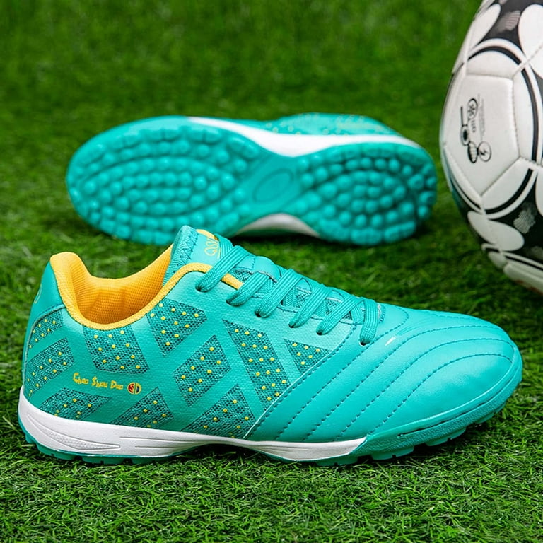 Mens Soccer Shoes Boys Girls Turf Ground Athletic Football Shoes
