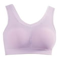 thumbnail image 3 of Women's Full Coverage Everyday Bra Comfortable Breathable Wirefree Wide Strap Plus Size No Underwire Bras for Older (2XL, Purple), 3 of 6
