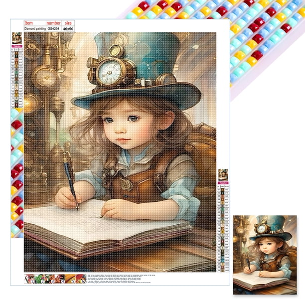 Con Cuentas Cuadradas 5D DIY Kit Mágico para Del Arte 40x50cm