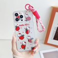 thumbnail image 3 of Funda de Hello Kitty con soporte para correa de muñeca para Motorola Moto, E13, E22, E40, 20, 30, E7Power Edge, 30, X30, 20 S, 40 Pro lite, 3 of 5