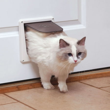 PetSafe Interior Cat Door: 4-Way Locking, Indoor Pet Door Flap - Tinted Privacy Door for Cat Litter Box or Pet Feeder, Built-In Door Lock, Durable Door Frame, DIY Easy Install, Hardware Kit Included