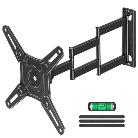 HOMOUNT Full Motion Long Arm TV Wall Mount for Most 14-42 inch TVs, Swivel Tilt Extension Rotation TV Mount, Max VESA 200x200mm, up to 44 lbs