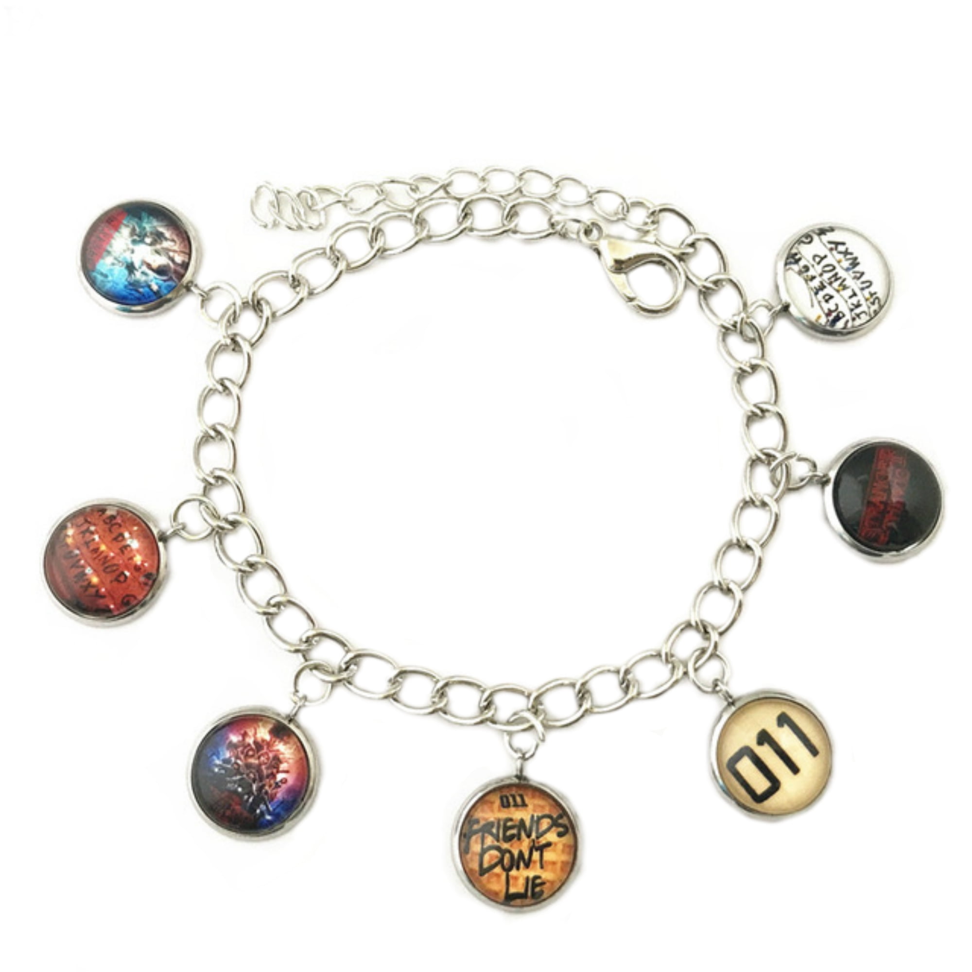 Stranger Things Movie TV Series Fashion Silvertone Novelty Charm