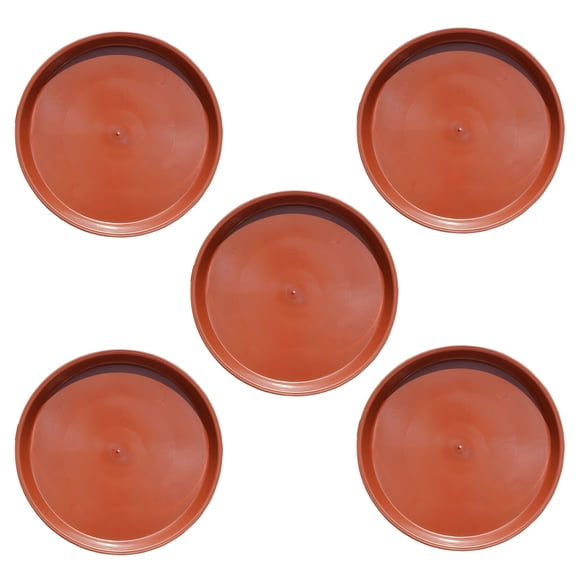 5 Pcs Plant Pot Saucers, Plant Saucer, Plastic Plant Saucers, Terracotta Plant Saucers, Round Flower Pot Tray 11.6 in / 29.5 cm Diameter for Indoor Outdoor Plants