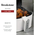thumbnail image 3 of Air Fryer – 4.5 Qt, 1300W Large Capacity Fryer with LED Display, 8 Presets, Adjustable Temp, Oil-Free Kitchen Appliance for Baking, Roasting, Frying, Healthy Crispy Meals, White, 3 of 7