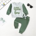 thumbnail image 2 of Xudanell Outfits Baby Boy Long Sleeved Trousers Letter Embroidery Boy Clothes Print Suit, 2 of 4