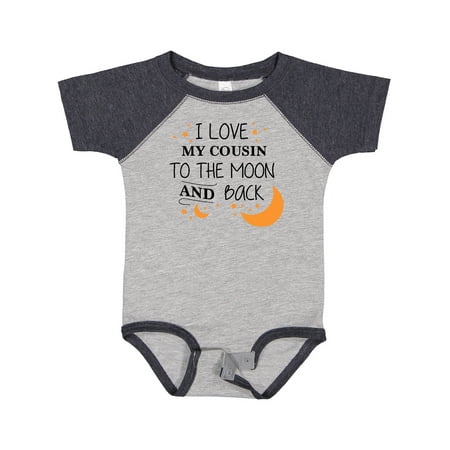 

Inktastic I Love My Cousin to the Moon and Back Boys or Girls Baby Bodysuit