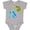 AC-Heather Grey, variant on Sea Turtles Swimming Together Boys or Girls Baby Bodysuit