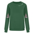 thumbnail image 5 of Sakmal Holiday Womens Sweatshirts Graphic Christmas Green Fall Sweatshirts Casual Fall Fashion Tops, 5 of 5
