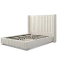 thumbnail image 3 of Jeffrey King Size Velvet Upholstered Bed Frame in Cream, 3 of 7