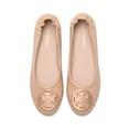 thumbnail image 3 of BURUDANI Women's Slip-On Ballet Flats with Gold Medallion Accent, 3 of 7