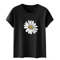 thumbnail image 5 of Xdegoge Items Groceries T Shirts for Women Short Sleeve Summer Tops Floral Graphic Tees Casual Tunic Cute T-Shirt Loose Fit Crew Neck Blouses Plus Size Basic Shirts ,Missing Items From Delivery, 5 of 5