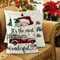 thumbnail image 2 of 1 Pcs Merry Christmas Throw Pillow Covers Cushion Cases Vintage Red Truck Soft Cotton Linen For Home Party Winter New Year Decorations, 2 of 10