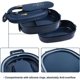 thumbnail image 3 of Fiambrera: Fiambrera Bento de 2 sofás con Couverts - Boite Repas de 3 compartimentos de 1550 ml - Caja Bento Compartimentée de plástico sin BPA - Boite Bento con compartimentos para adultos y hombres, 3 of 5