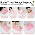 thumbnail image 7 of Juyafio Packing Cubes for Travel 7 Pcs Foldable Set Lightweight Luggage Organizers(Pink), 7 of 7