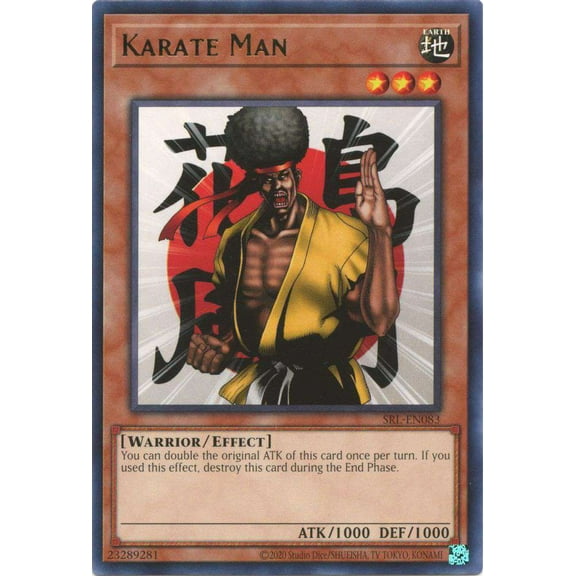 YuGiOh Spell Ruler 25th Anniversary Rare Karate Man SRL-EN083