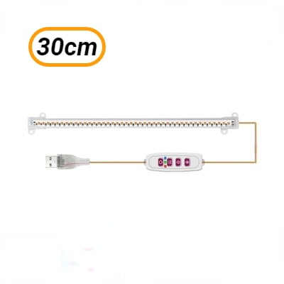 

ISHANTECH LED Grow Light 30cm Plant lamp sunlight Single/Double/Three Headed Indoor Plants phyto lamp Flowers light bar Full spectrum（Sunlight）
