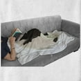 thumbnail image 6 of Boston Terrier Soft Flannel Fleece Throw Blanket, Soft Color Geometric Design of a Puppy Circular Framed Form, Cozy Plush for Indoor and Outdoor Use, 70" x 90", Dark Brown Blush, by Ambesonne, 6 of 6