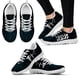 thumbnail image 1 of Zapatos de enfermería para mujer, zapatillas deportivas de marca con diseño de estrella verde oscuro, zapatos con estampado de ECG, calzado negro de suela blanda, zapatos planos, 1 of 6