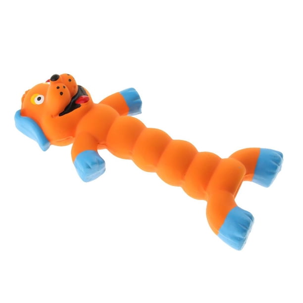 Juguetes masticables de goma para mascotas con chirriadores, juguete masticable para perros chirriantes de goma duradera, perro 3 Yuyangstore Mordedura de perro mascota masticar juguete