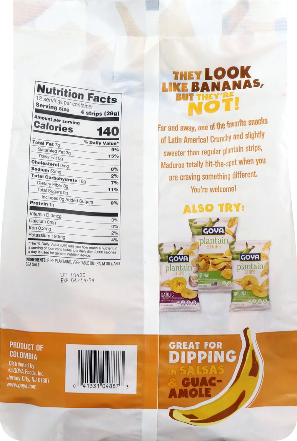GOYA Sweet Plantain Strips, 12 oz (bagged)