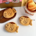 thumbnail image 4 of Nuevo y creativo monedero de peluche Taiyaki con forma de pez Kawaii, monedero, monedero, organizador de llaves, auriculares, bolsa con cremallera, regalo para niños, 4 of 5