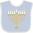 thumbnail image 3 of Inktastic Chanukah Hanukah Menorah Boys or Girls Baby Bib, 3 of 4