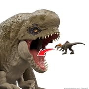Jurassic World Rebirth Super Colossal Distortus Rex Dinosaur Figure, 31 Inch, Swallows Minis