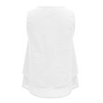 thumbnail image 7 of WCJM Womens Basic Chiffon Tank Top Sleeveless Double Layers Lightweight Comfy Blouse Tunic Classic Summer Top Women's Camis（White,2XL）, 7 of 7