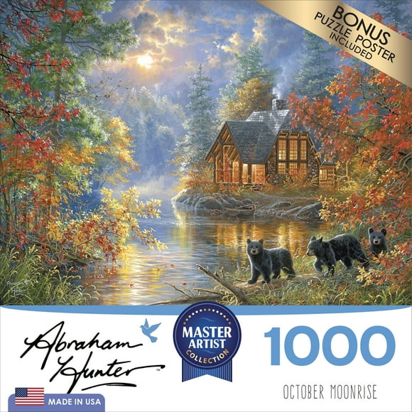 Abraham Hunter 1000 Pc Puzzle October Moonrise, Cra-Z-Art, 10+