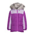 thumbnail image 5 of Weather Tamer Girls Hooded Long Sleeve Colorblocked Winter Puffer Coat, Sizes 4-16, 5 of 5