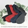 thumbnail image 3 of Debra Weitzner Thermal Heated Socks Insulated Socks for Men & Women 9-11, Striped 4 Pairs, 3 of 5