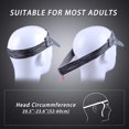thumbnail image 4 of RV Visera Mujer Hombre Bandana para el Sol Ciclismo Transpirable Suave Visera elástica Gorra Deporte Tenis Golf Maratón al Aire Libre, Gris, 4 of 5