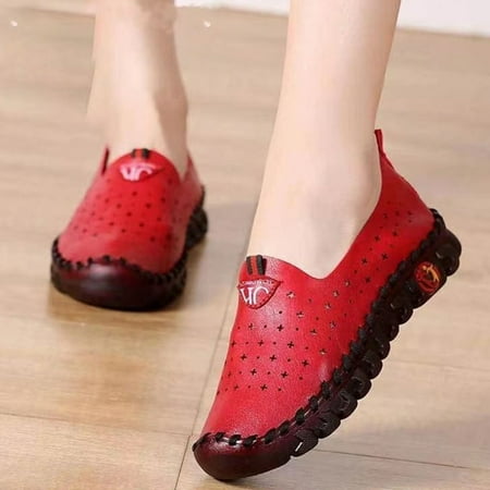 

Women Flat Sneakers Flexible Round Toe Walking Shoes Footwear Size 35-42
