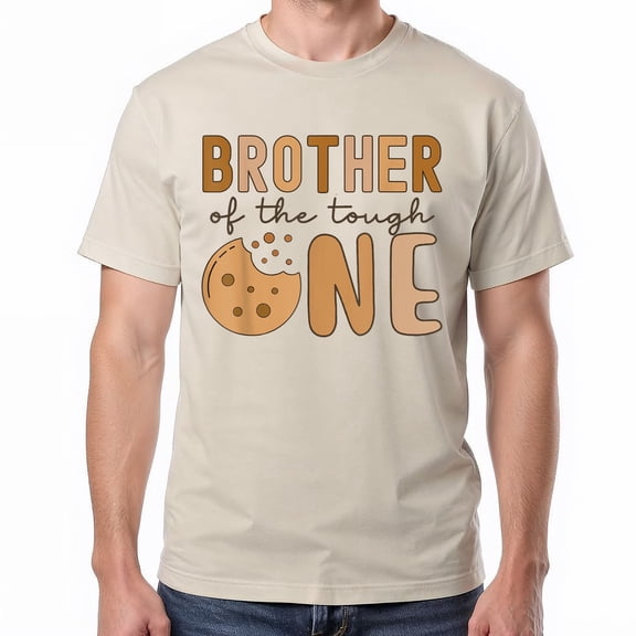 Brother Of The Tough One Cookies And Milk T-Shirt – Birthday Party Theme – Kids' 1st Celebration