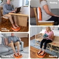 thumbnail image 5 of Power Legs Electric Foot Massager Machine with Remote Control, Adjustable Speed, Vibration - Calf Massager - Feet Massager (Orange), 5 of 9