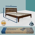 thumbnail image 7 of Acacia Emery Solid Wood Bed Frame With headboard Queen Chocolate, 7 of 7