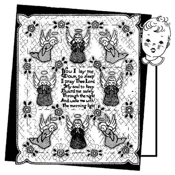 Aunt Martha's #3693 Angels & Prayer for Child's