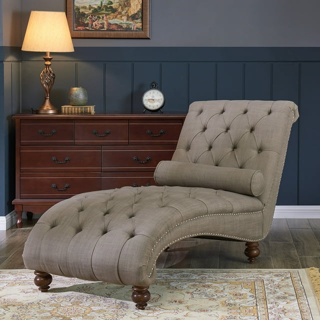 Belleze Teofila Tufted Chaise Lounge Chair Leisure Sofa Couch With