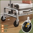thumbnail image 5 of Enhomee Adjustable Clothes Rack Heavy Duty Garment Rack,Portable Clothes Rack for Hanging Clothes,Loads 400 lbs,Clothing Rack with Wheels,Chrome, 5 of 9