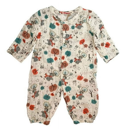 

Newborn & Toddler Romper One-Piece Jumpers in 100% Cotton Muslin