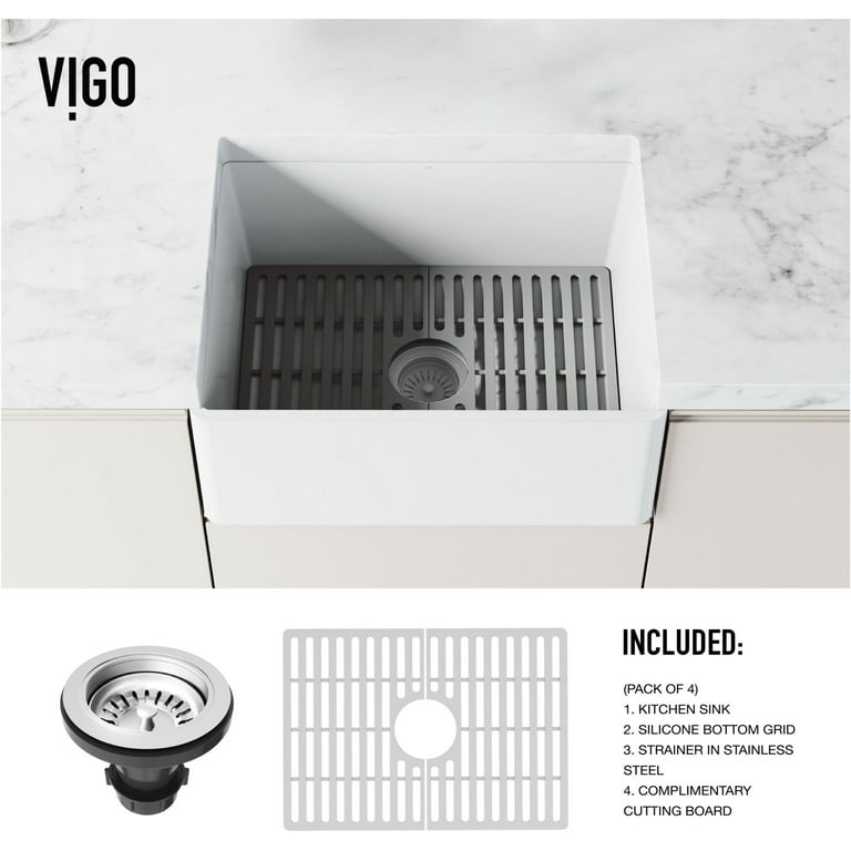 Matte Stone White Composite 33 in. Double Bowl Farmhouse Apron-Front Kitchen Sink Set with Strainers and Silicone Grids Matte Stone White Composite 33 in. Double Bowl Farmhouse Apron-Front Kitchen Sink Set with Strainers and Silicone Grids
