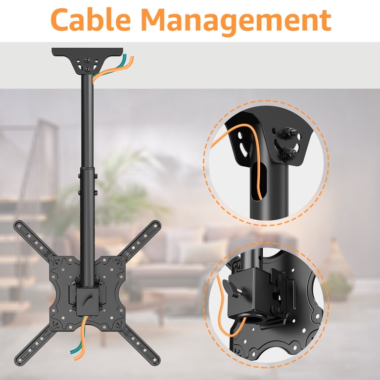 HOMOUNT Ceiling TV Mount 26-65 Inches, Full Motion Swivel photo 8