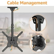 HOMOUNT Ceiling TV Mount for 26-65 TVs, Full Motion 8 Height Adjustable TV Wall Mount Bracket, Swivel and Tilt, Max VESA 400x400mm, Holds up to 99 lbs
