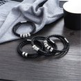thumbnail image 3 of Pulsera Personalizada de Cuero ShineSand con Cuentas Personalizadas para Hombre, 3 of 6