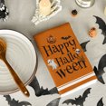 thumbnail image 3 of Sm:)e Ghost and Pumpkin Bat Halloween Kitchen Towels Dish Towels Set of 2, 18x26 Inch，Seasonal Holiday Hand Towels for Kitchen and Dining Table, 3 of 6