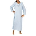 thumbnail image 1 of Shadowline Plus Size Women's Petals 53 Inch Sleeve Long Gown, Bluebell, Medium - 33280, 1 of 1