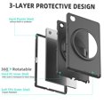thumbnail image 2 of K-Lion Rugged Case for Samsung Galaxy Tab A8 10.5 inch X200 X205,Kids Friendly Heavy Duty Silicone Case Hand Strap Kickstand Shockproof 3-Layer Protection Cover for Samsung Galaxy Tab A8 10.5 , Black, 2 of 7